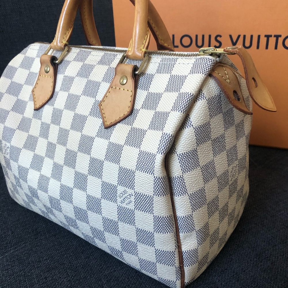 Louis Vuitton speedy 30 Azur - Picture 3 of 11